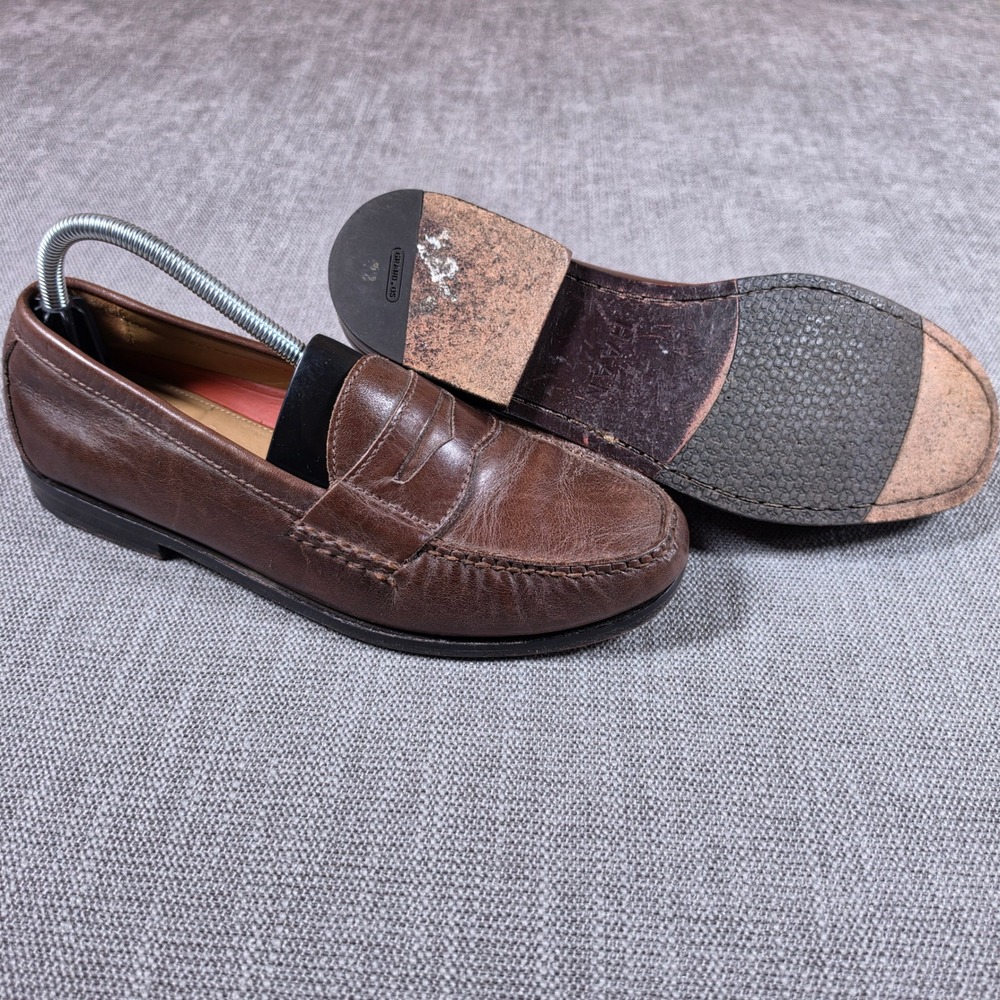 Cole Haan Pinch Penny Loafers Mens 8.5 Brown Leather Hand‎ Sewn Grand.OS C12759